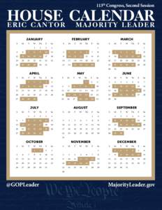 House Calendar (One Pager)