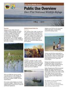 U.S. Fish & Wildlife Service  Public Use Overview Deer Flat National Wildlife Refuge