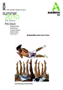 a  D m  south australia’s magazine for dance
