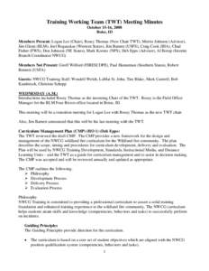 National Wildfire Coordinating Group / Emergency management / Education / Incident management team / Learning management system / S-130/S-190 training courses / S190 / Firefighting in the United States / Wildland fire suppression / Public safety