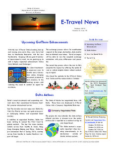 State o f Alask a Department of Administratio n Division of Fin ance E-Travel News Oc tober 2013