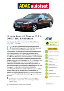 Honda Accord Tourer 2.2 iDTEC 180 Executive Fünftürige Kombilimousine der Mittelklasse (132 kW[removed]PS)