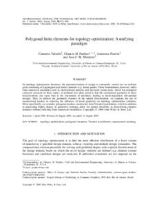 INTERNATIONAL JOURNAL FOR NUMERICAL METHODS IN ENGINEERING Int. J. Numer. Meth. Engng 2010; 82:671–698 Published online 3 December 2009 in Wiley InterScience (www.interscience.wiley.com). DOI: nme.2763 Polygona