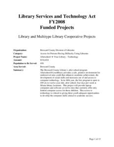Library Services and Technology Act