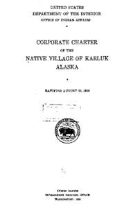 Corporate Charter of the Native Village of Karluk