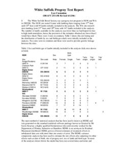 Microsoft Word - White Suffolk Progeny Test Report 2.doc