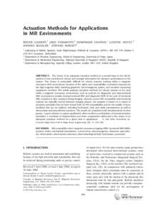 Technology / Linear actuator / Interventional magnetic resonance imaging / Haptic technology / Magnetic resonance imaging / Valve actuator / Electroactive polymers / Pneumatic actuator / Robotics / Actuators / Energy / Humanâ€“computer interaction