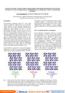 Phase transitions / Materials science / Mineralogy / Magnetic refrigeration / Crystal structure / Ferromagnetism / Chemical element / Physics / Chemistry / Condensed matter physics