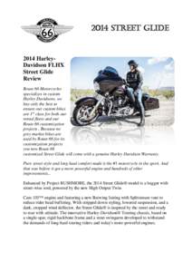 2014 Street glideHarleyDavidson FLHX Street Glide Review Route 66 Motorcycles