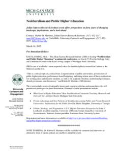 Neoliberalism and Public Higher Education