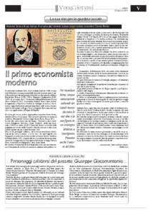 sabato 22 marzo 2014 La sua vita per la giustizia sociale Antonio Serra e il suo tempo, il volume più recente si deve al giornalista cosentino Oreste Parise ciale contenute nella sua opera, si sono invece dovuti attende