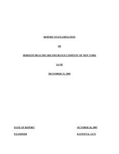 Blue Cross Blue Shield Association / Board of directors / Private law / Health insurance / Insurance / Health maintenance organizations / Business / Horizon Blue Cross and Blue Shield of New Jersey