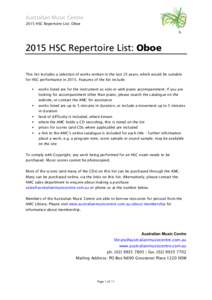 Microsoft Word - HSC 2015 Oboe.docx