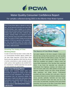 Water pollution / Water / Drinking water / Water quality / Turbidity / Tap water / Bottled water / Maximum Contaminant Level / Total dissolved solids / Water treatment / Water supply / Hard water