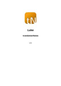 Luke translationNotes v11  Copyrights & Licensing