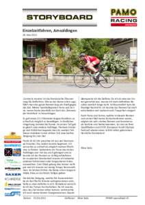 Einzelzeitfahren, Amsoldingen 30. Mai 2015 ‚Contre la montre‘ ist die französische Übersetzung für Zeitfahren. Wie es der Name schon sagt, führt man das ganze Rennen lang ein Duell gegen die Zeit. Meine Teamkolle