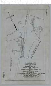 Plan showing trespass made by Harry Reed into coal owned by Pittsburgh Coal Co. at Montour No. 8 Mine, 1923 Folder 28 CONSOL Energy Inc. Mine Maps and Records Collection, [removed], AIS[removed], Archives Service Center, 
