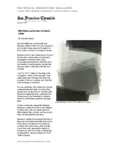 June 29, 2013  Effortless perfection in black, white By Kenneth Baker Joachim Bandau and Irmel Kamp,