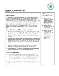 Hydrology / Water pollution / Aquifers / Soil contamination / Pollution / Injection well / Soil vapor extraction / Groundwater / Superfund / Environment / Water / Earth