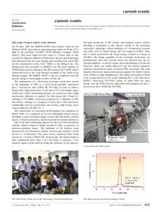 current events Journal of Synchrotron Radiation ISSN