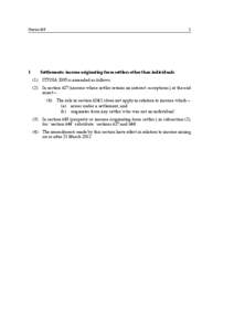 Trust law / Settlor / Tax avoidance / S660A / Hague Trust Convention / Income tax in the United States / Settlement / Asset-protection trust / Spendthrift trust / Law / Civil law / Equity