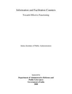 Right to Information Act / Facilitation / Freedom of information legislation / Counter / India / Law / Intelligent flight control system / Indian Institute of Public Administration / Ministry of Personnel /  Public Grievances and Pensions