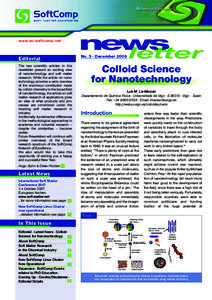 news letter www.eu-softcomp.net  No. 3 · December 2006