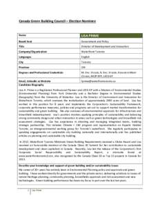 Sustainability / Sustainable architecture / Environmental social science / Building engineering / Low-energy building / Waterfront Toronto / Green building / LEED Professional Exams / Sustainable development / Environment / Architecture / Sustainable building