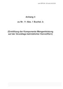 zum MTW Nr. 28 vomAnhang 4 zu Nr. 11 Abs. 1 Buchst. b  (Ermittlung der Komponente Mengenleistung