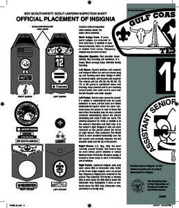 Cub Scouting / Varsity Scouting / Boy Scouting / Neckerchief / Epaulette / Square knot insignia / Clothing / Military uniforms / Uniform and insignia of the Boy Scouts of America