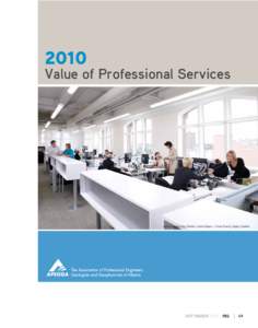 2010 Value of Professional Services -photo courtesy Ray Steinke, CustomSpace – Cohos Evamy Calgary Studios  SEPTEMBER 2010 PEG