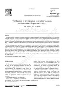 Weather prediction / Time series analysis / Error / Regression analysis / Measurement / Quantitative precipitation forecast / Rain / Forecast error / Forecasting / Statistics / Atmospheric sciences / Meteorology