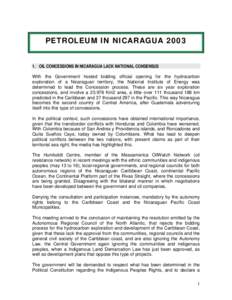 Republics / Earth / Augusto César Sandino / Managua / Caribbean / Hydrocarbon exploration / Americas / Nicaragua / Fauna of Nicaragua