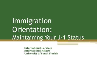 Introduction to United States  Immigration