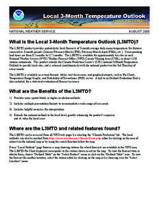 Climate Prediction Center / Television technology / Meteorology / Atmospheric sciences / Weather forecasting / Pie chart / Weather Star III / NOAA Weather Radio / National Weather Service / The Weather Channel / National Centers for Environmental Prediction