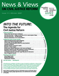 News & Views ON CIVIL JUSTICE REFORM �������� ����� ����� �� ��������
