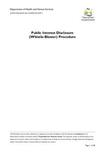 Freedom of information legislation / Public Interest Disclosure Act / Ombudsman / Right to Information Act / Whistleblower / Human resource management / Law / Ethics / Accountability