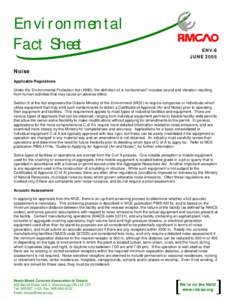 Environmental Fact Sheet ENV-6 JUNE 2005