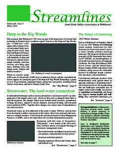 Volume 46, Issue 1 Winter 2011 Streamlines  from Green Valleys Association at Welkinweir