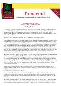 Tamarind Books / Malorie Blackman / Tamarind / Night / Flora / Biota / Random House