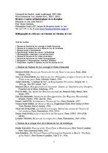 Université de Genève, année académique[removed]MA d’histoire de l’art, module MA1, 3K017, SE01 Histoire et enjeux méthodologiques de la discipline