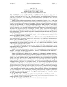 Food law / Food safety / Food and Drug Administration / Food science / Food additives / Hazard analysis and critical control points / Code of Federal Regulations / Generally recognized as safe / Federal Food /  Drug /  and Cosmetic Act / Food and drink / Health / Medicine