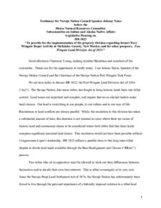 Microsoft Word - Written[removed]FWMD Speaker Testimony Final.docx