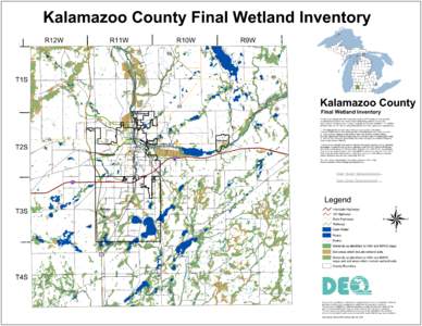 Kalamazoo County Final Wetland Inventory R12W R11W  R10W