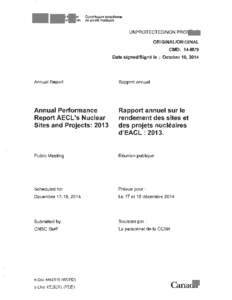 CNSC Staff Report on the Performance of Canadian Uranium Fuel Cycle and Processing Facilities: 2012