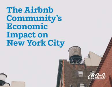 The Airbnb Community’s Economic Impact on New York City