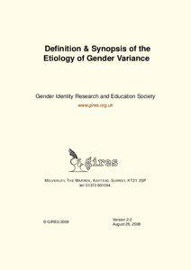 Causes of transsexualism / Transgender / Gender identity / Transsexualism / Stria terminalis / Hypothalamus / Louis Gooren / Sexual orientation / Pseudohermaphroditism / Gender / Identity / Reproduction