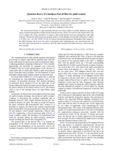 PHYSICAL REVIEW A 92, Quantum theory of a bandpass Purcell filter for qubit readout Eyob A. Sete,1,* John M. Martinis,2,3 and Alexander N. Korotkov1 1