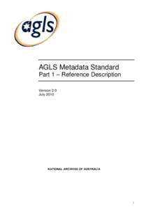 Microsoft Word - R581022010  AGLS Metadata Standard Part 1 Reference Description _AGLS branded version__4_.DOC