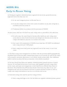 Voting / Early voting / Absentee ballot / Voter registration / Primary election / Election Day / Voter turnout / Electronic voting / Help America Vote Act / Elections / Politics / Government